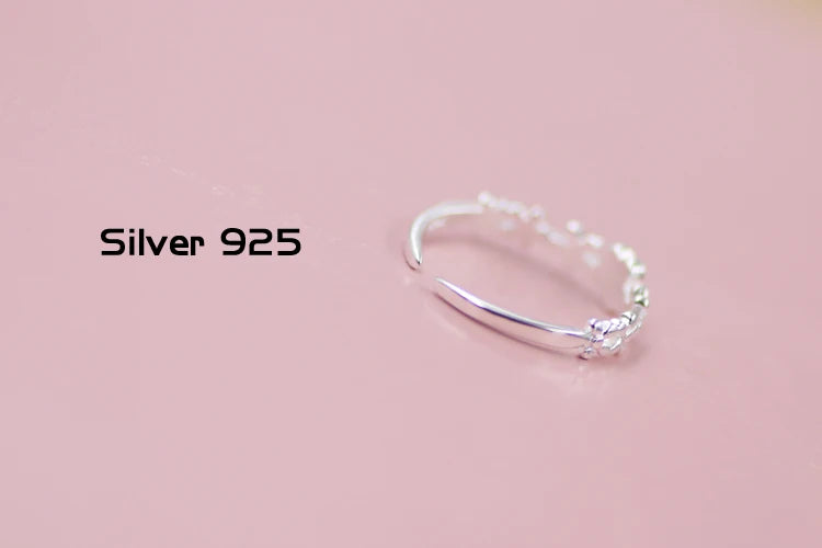 REETI 925 bagues en argent Sterling pour femmes petite fleur anneau ouvert Style dame prévenir l'allergie bijoux en argent Sterling