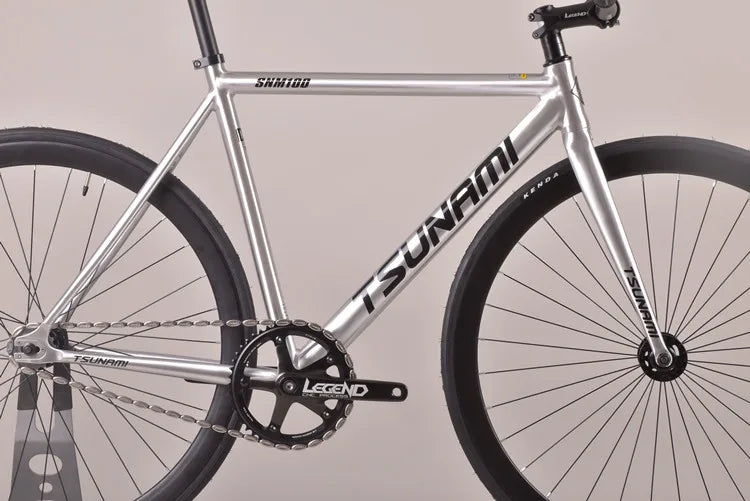 Tsunami SNM100 Fixie vélo à pignon fixe piste vélos de course à vitesse unique 700C cadre en aluminium pièces de cyclisme personnalisables sans frein