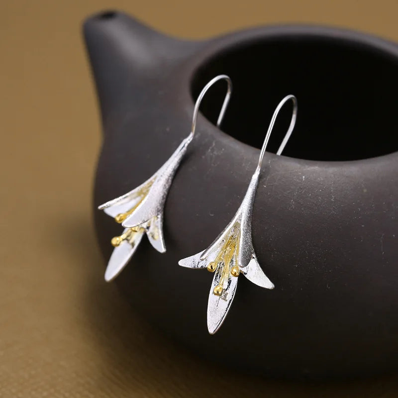 Boucles d'oreilles longues en argent sterling 925 pour femmes, élégantes, pour prévenir les allergies, nouveau Design, bijoux à la mode