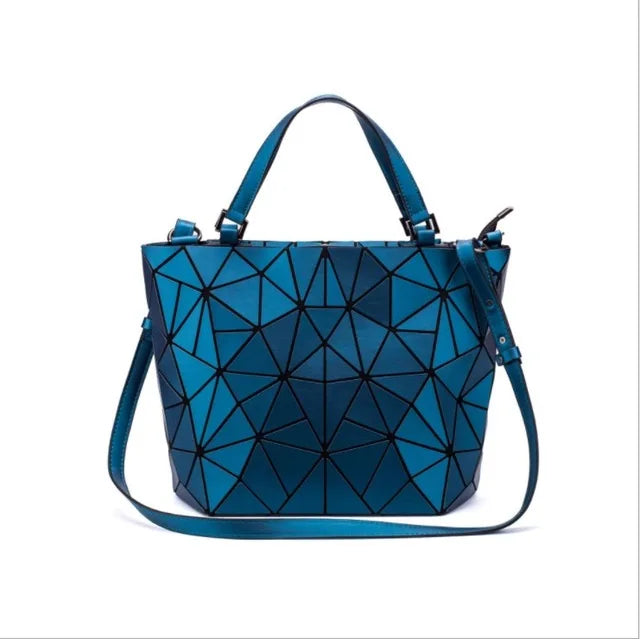 Sac Géométrique Reflet Lumineux Pliable pour Femmes (2025)