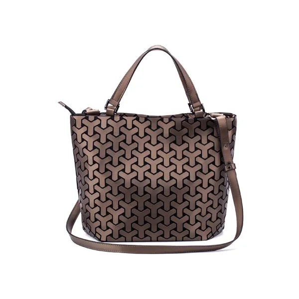 Sac Géométrique Reflet Lumineux Pliable pour Femmes (2025)