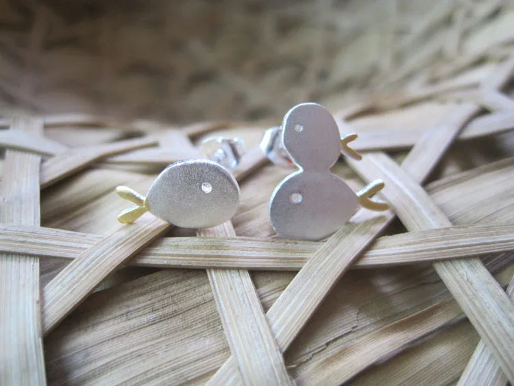 Boucles d'oreilles famille poisson mignon en argent Sterling 925 pour femmes, cadeau hypoallergénique, bijoux en argent Sterling
