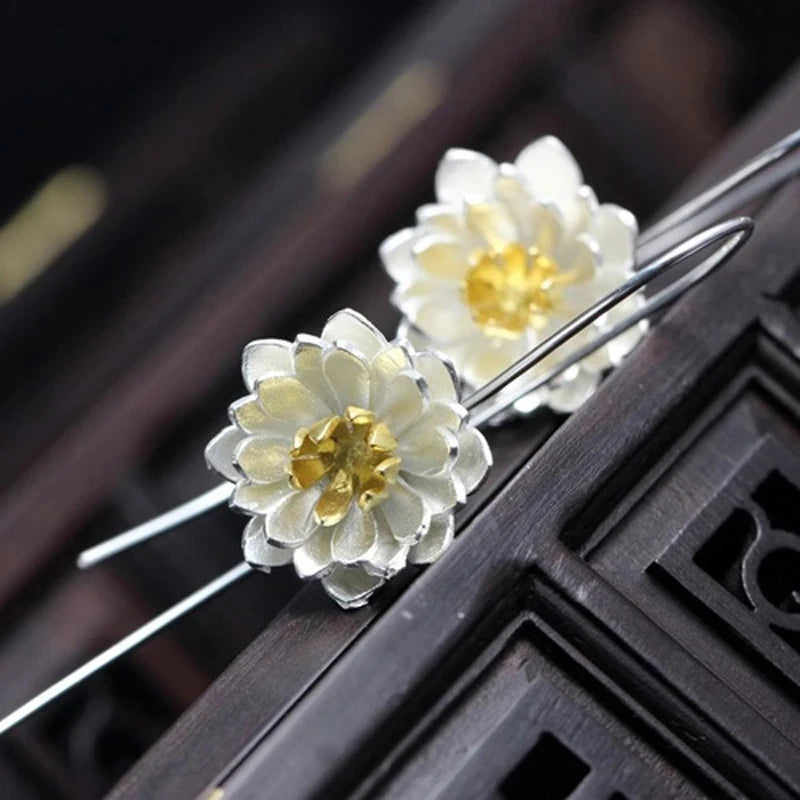 Boucles d'oreilles longues en argent sterling 925 pour femmes, élégantes, pour prévenir les allergies, nouveau Design, bijoux à la mode