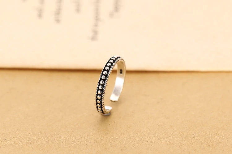 Bagues ouvertes G en argent Sterling 925 de Style rétro pour femmes, accessoires de bijoux Vintage