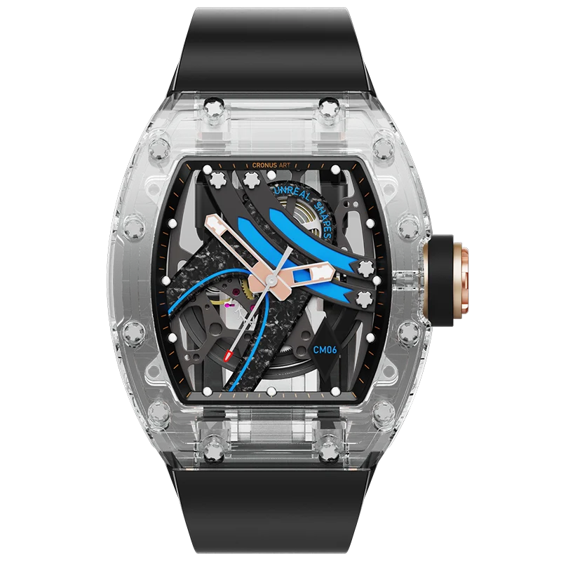 Kronos Art RM Style – Montre Mécanique Homme à Cadran Squelette & Boucle Papillon