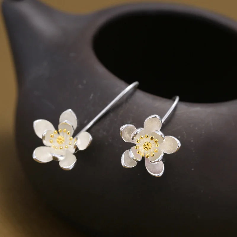 Boucles d'oreilles longues en argent sterling 925 pour femmes, élégantes, pour prévenir les allergies, nouveau Design, bijoux à la mode
