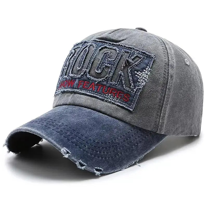 Casquette Baseball Rock Brodée en Coton – Snapback Unisexe Haute Qualité