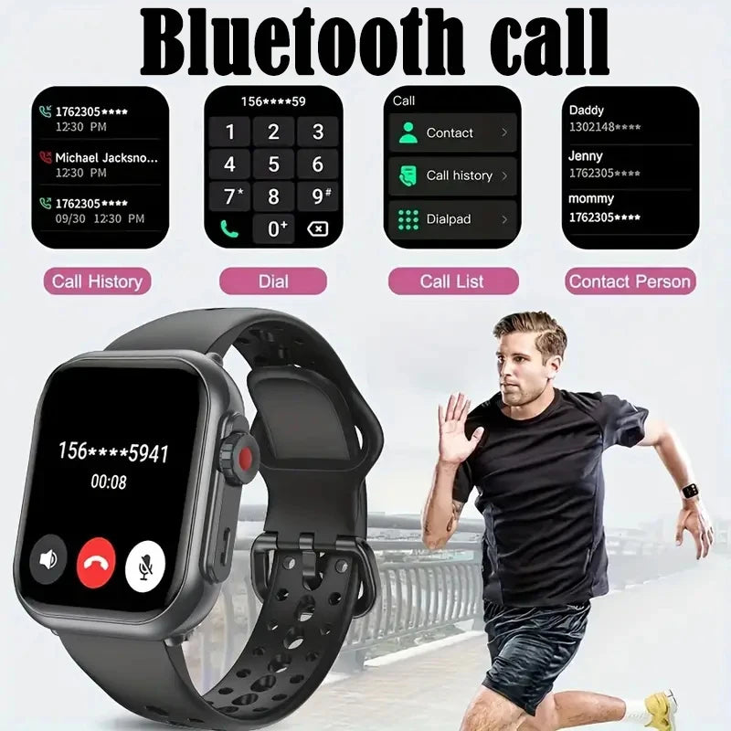 Montre Intelligente BOXUXING 2025 – Écran 1,85", Santé et Sport, Assistant Vocal