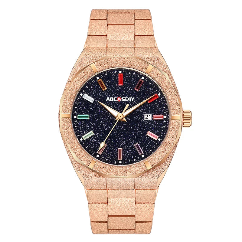 Montre Quartz Homme – Acier Inoxydable Élégante & Résistante