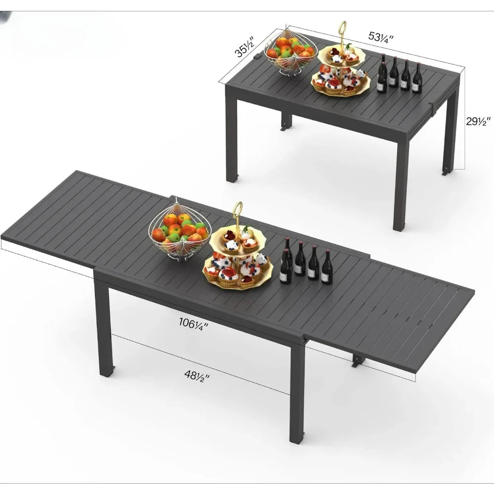 Offre spéciale et table extérieure de haute qualité pour porche, pelouse, jardin, petite table rectangulaire de bar