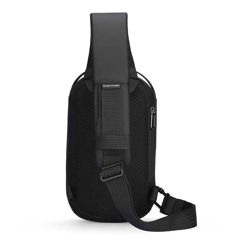 Mini Sac à Bandoulière RigideMarkRyden avec Port USB, Étanche