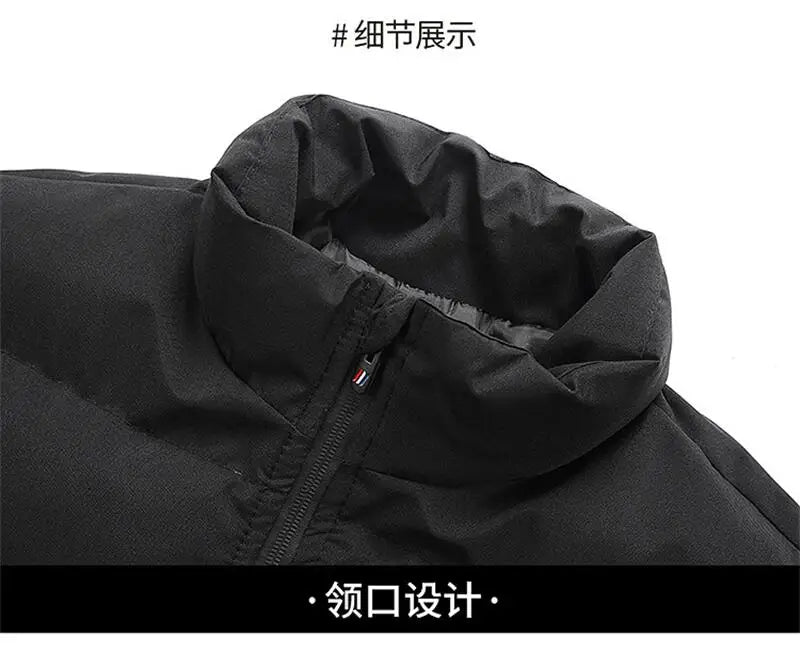 🧥 Doudoune Imperméable pour Hommes – Manteau Chaud Hiver 2025