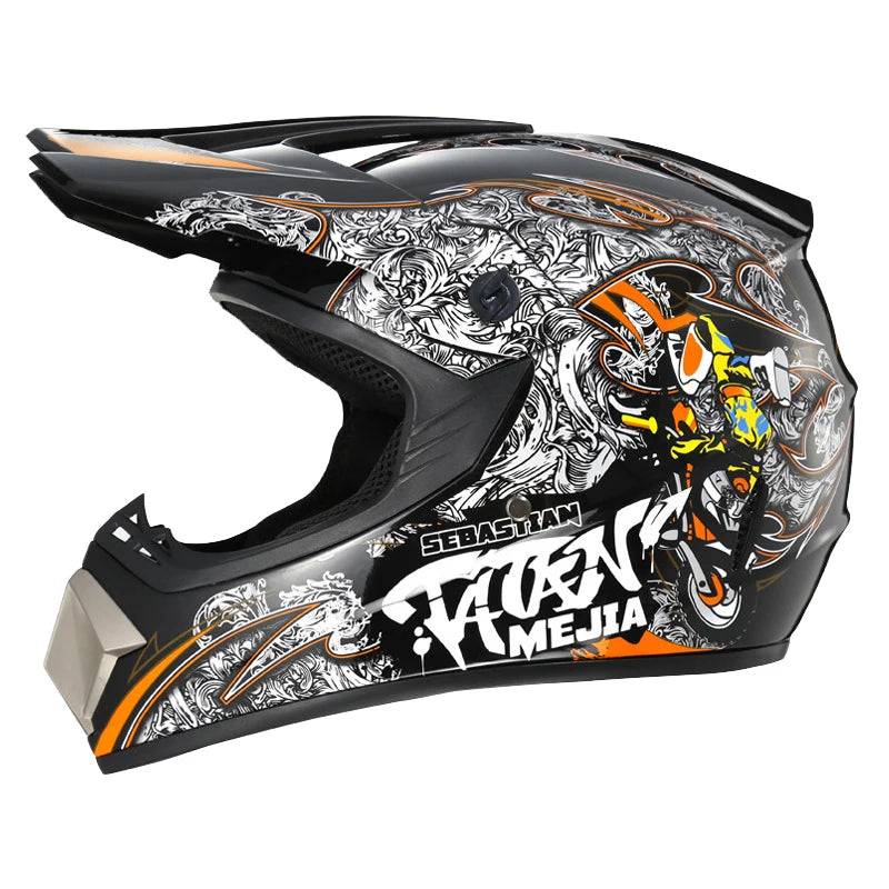 Casque de motocross pour jeunes – léger et sûr pour tout-terrain, karting, descente et vélo de cross