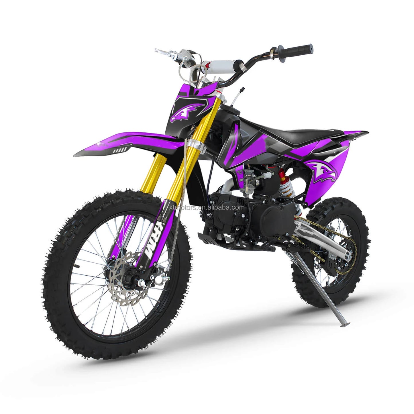 Nouveau Moto essence 125cc moteur coup de pied et démarrage électrique adulte Dirtbike