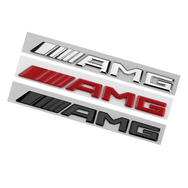 Autocollant de coffre d'emblème de lettre arrière de voiture en métal 3d, pour Mercedes benz AMG C E S GLE CLC classe W204 W203 W205 W124 W221 W213 W212