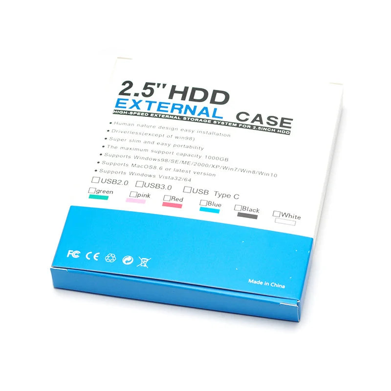 Disque dur externe Ssd haute vitesse, sauvegarde de données portable, mince et mince, élégant et efficace, châssis, facile à utiliser