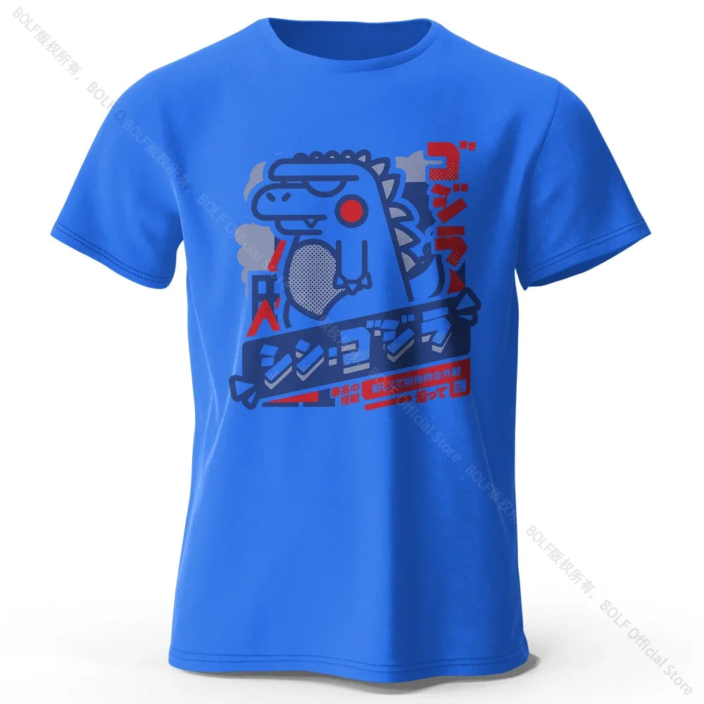 T-Shirt 100% coton imprimé Animal Harajuku Kawaii, T-Shirt léger à manches courtes et col rond, vêtements décontractés unisexes