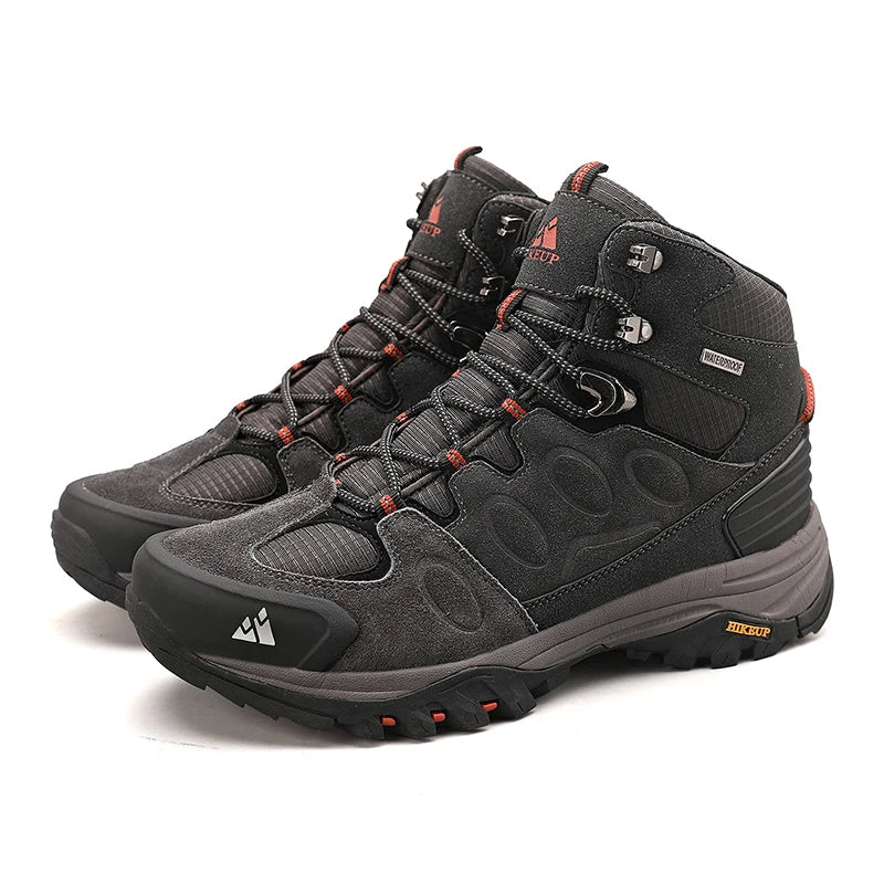 HIKEUP Bottes de Randonnée Homme – Chaudes, Confortables et Respirantes pour Plein Air