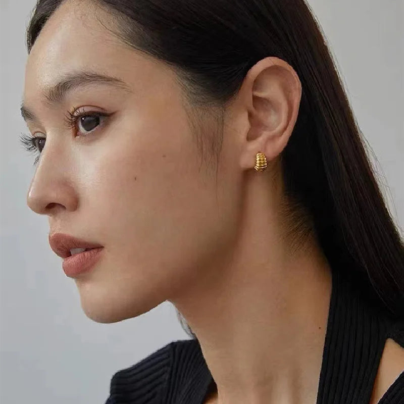 Boucles d'oreilles coréennes en argent Sterling 925, tempérament Simple, exquis, tendance, bijoux Sexy, cadeau