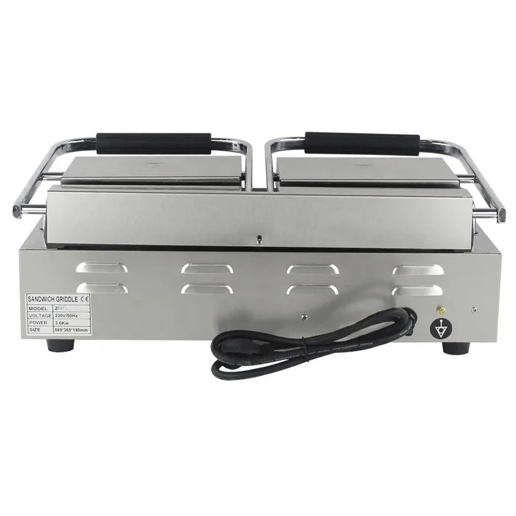 Grill & Presse à Sandwich Professionnel Double Face – Plaques Plates Antiadhésives