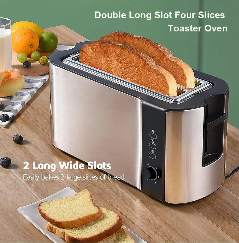Grille-pain multifonction DMWD 4 tranches – Toaster, Sandwich & Gaufrier