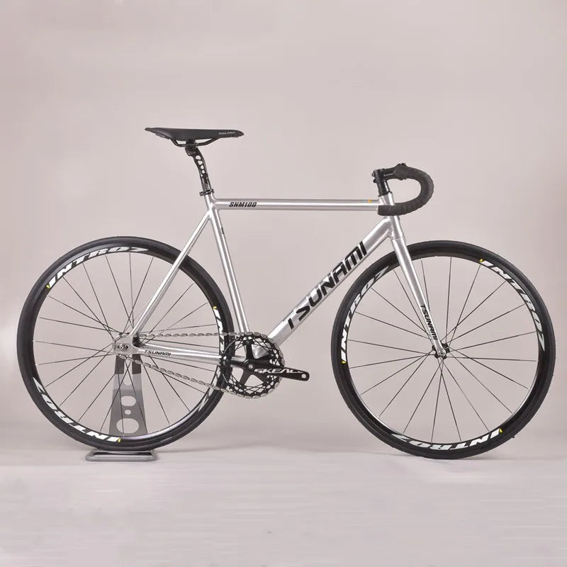 Tsunami SNM100 Fixie vélo à pignon fixe piste vélos de course à vitesse unique 700C cadre en aluminium pièces de cyclisme personnalisables sans frein