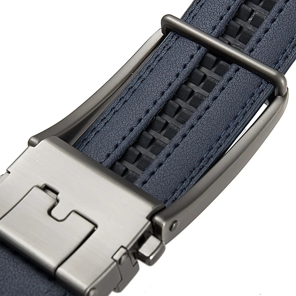 Ceinture de Luxe pour Hommes en Cuir Véritable Designer de Marque Automatique Haute Qualité Taille Élégante pour Jeans