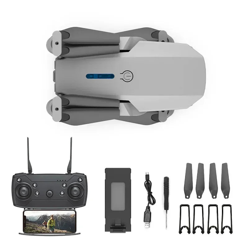 E88 Pro - Drone WIFI FPV avec Caméra HD 4K