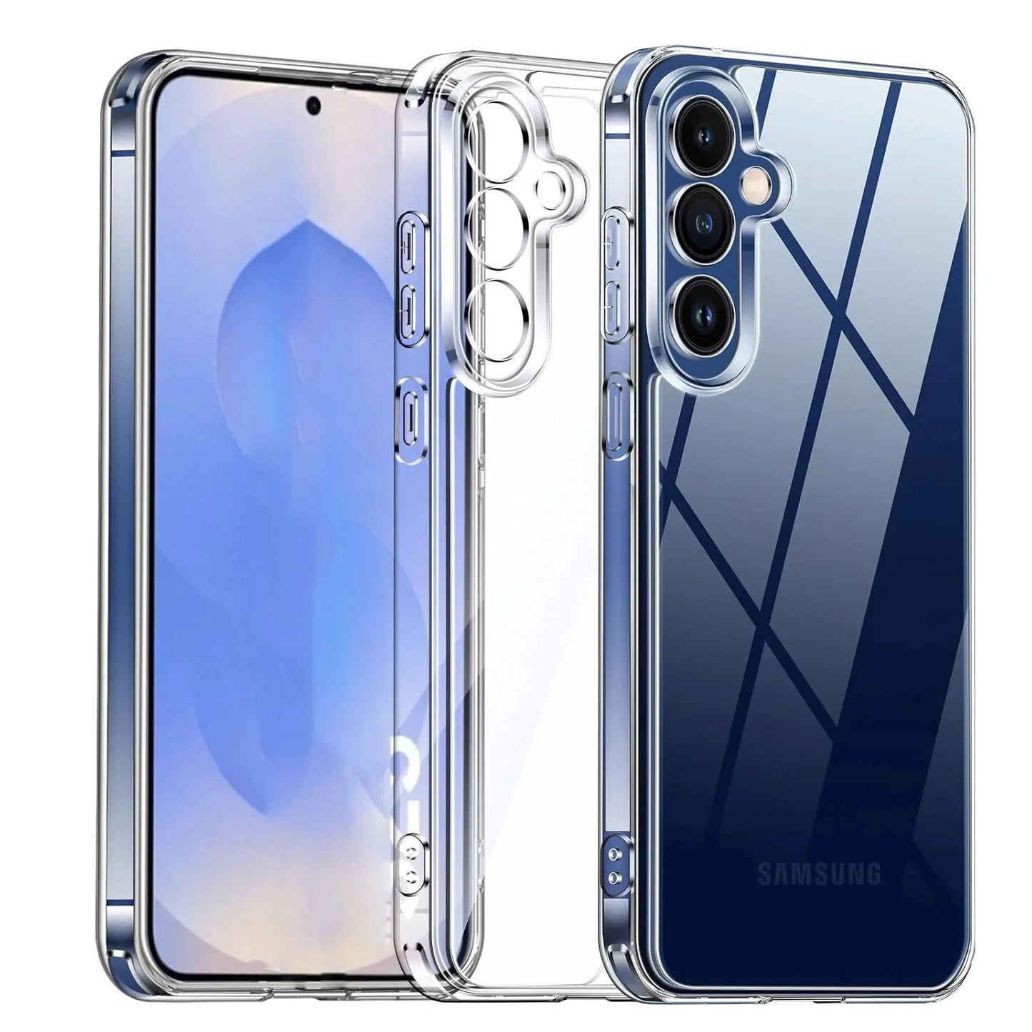 Coque Souple Transparente Antichoc – Anti-Rayures, Anti-Dérapante et Anti-empreintes pour Samsung Galaxy S25 / S24 / S23 / S22 / S20 / S10 / S9 / S7
