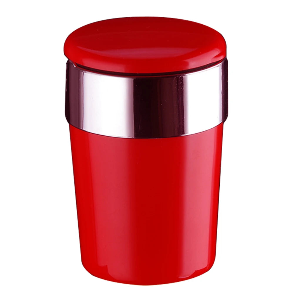 Cendrier de voiture avec couvercle cendrier Portable cendrier à cigarettes anti-odeur avec Double trou de fumée Mini poubelle de voiture pour le bureau à domicile