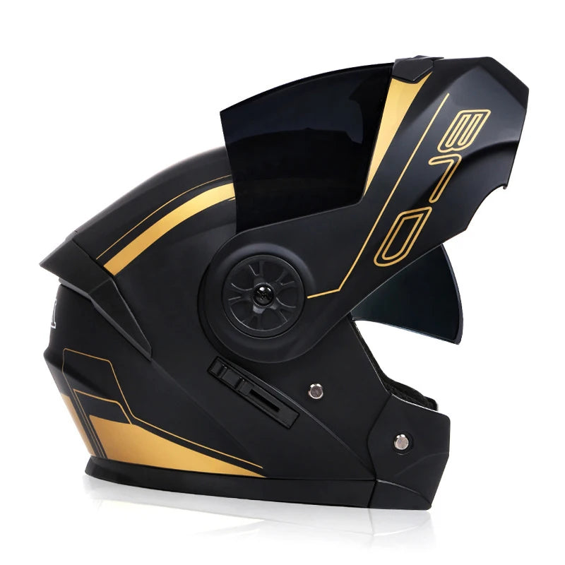 Casque de moto rabattable pour hommes et femmes, sécurité, descente, motocross, course modulaire, visage intégral personnalisé, approuvé par le DOT