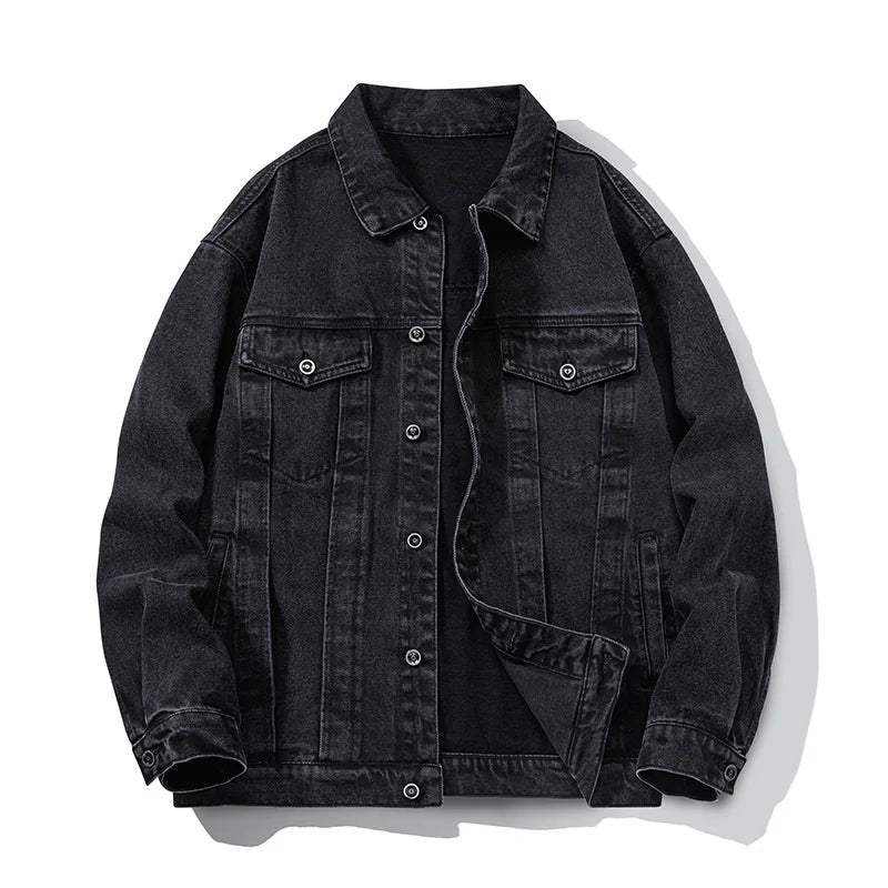 Veste en denim homme loose KK LUFAINA – Style casual sport printemps/automne