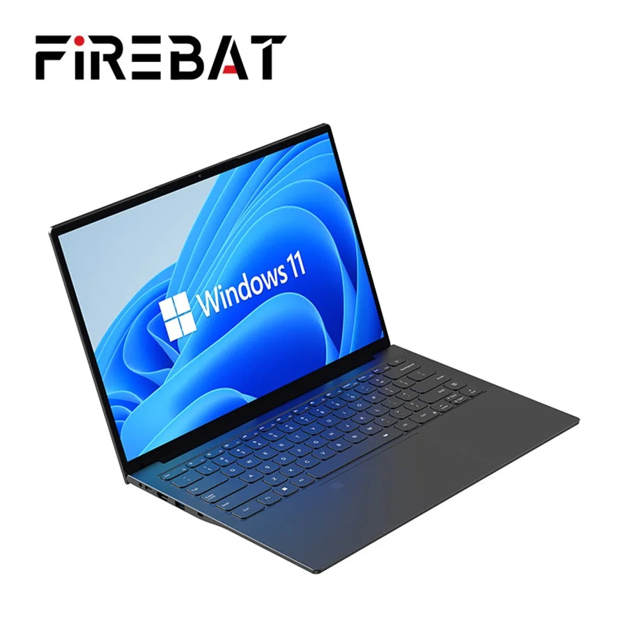 Firebat A16 – Ordinateur portable 16’’ IPS, Intel N5095, 16GB RAM, SSD 512GB, ultra-léger