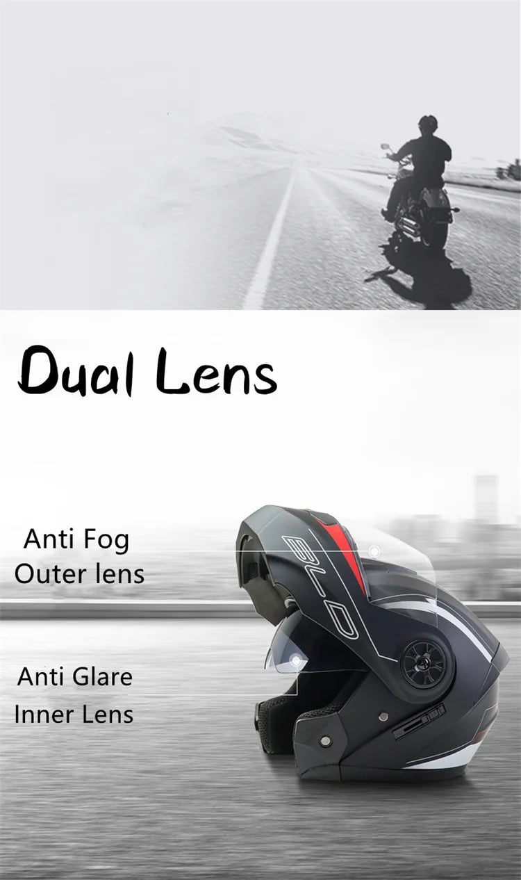 Casque de moto rabattable pour hommes et femmes, sécurité, descente, motocross, course modulaire, visage intégral personnalisé, approuvé par le DOT