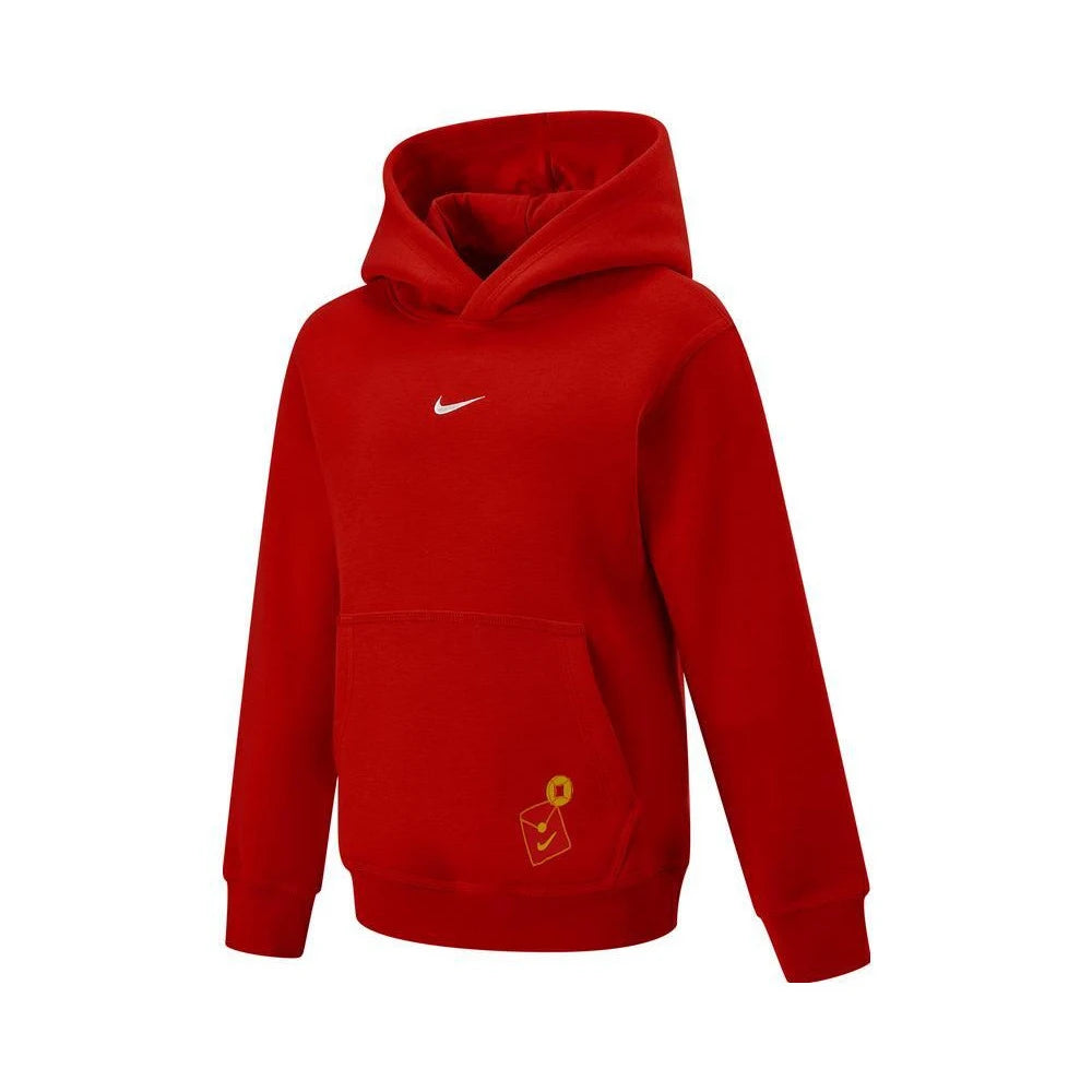 Pull à capuche en tricot Nike pour garçons 2025, modèle NY 2512247 PS-001, en coton respirant.