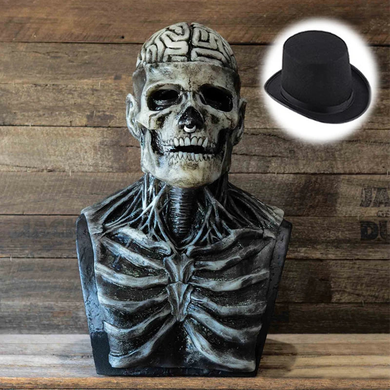Masque de Squelette en Latex – Crâne Complet pour Halloween et Cosplay 2025