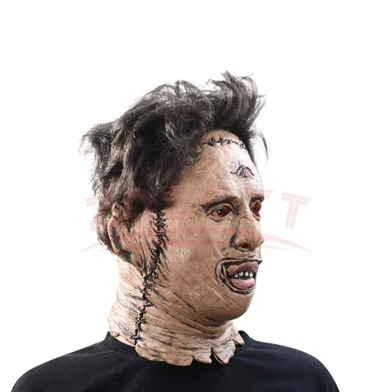 Masque Leatherface – Texas Chainsaw Massacre en Gel de Silice pour Halloween et Cosplay