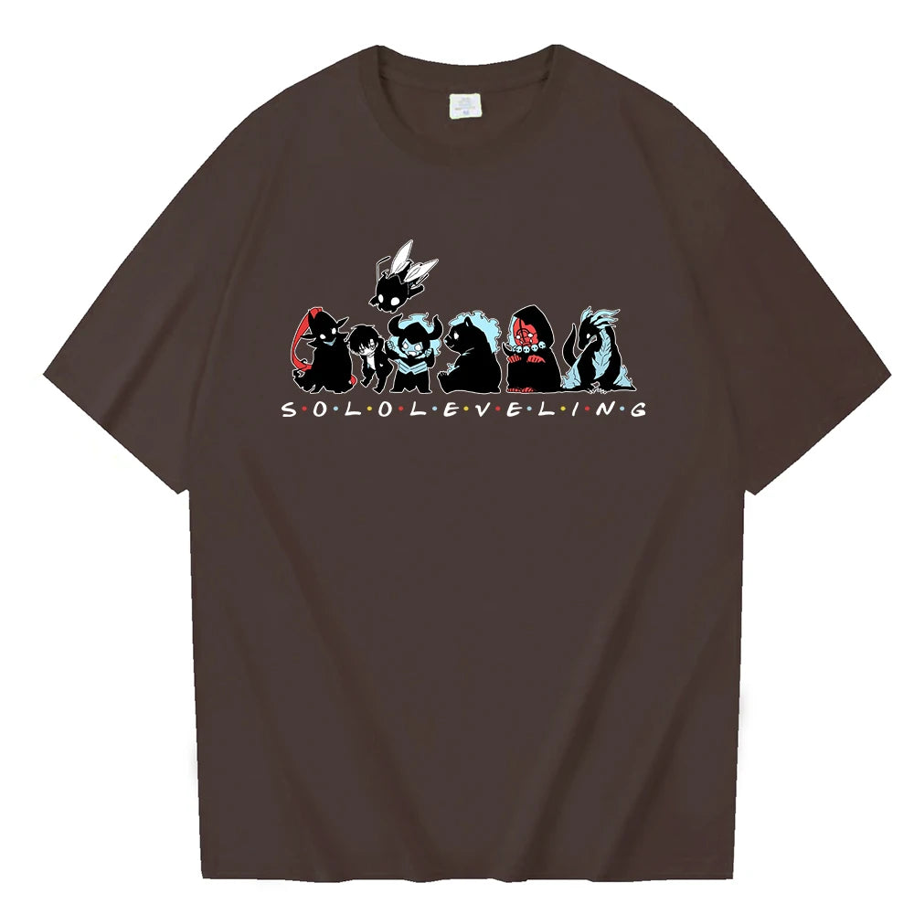 T-shirt à Manches Courtes et Col Rond, Mignon, Dessin Animé, Solo Droeling, GérGift