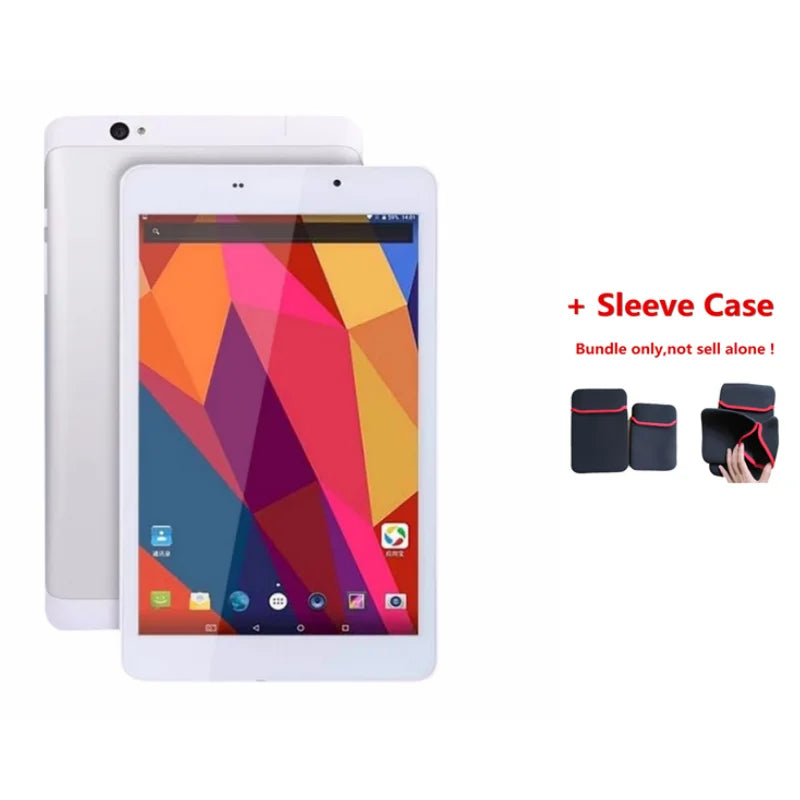 Tablette Android 6.0 8 pouces T8 3G/4G appel téléphonique 1920x1200 Pixels MTK8783 octa-core 2GB RAM 16GB ROM prise en charge GPS double carte SIM