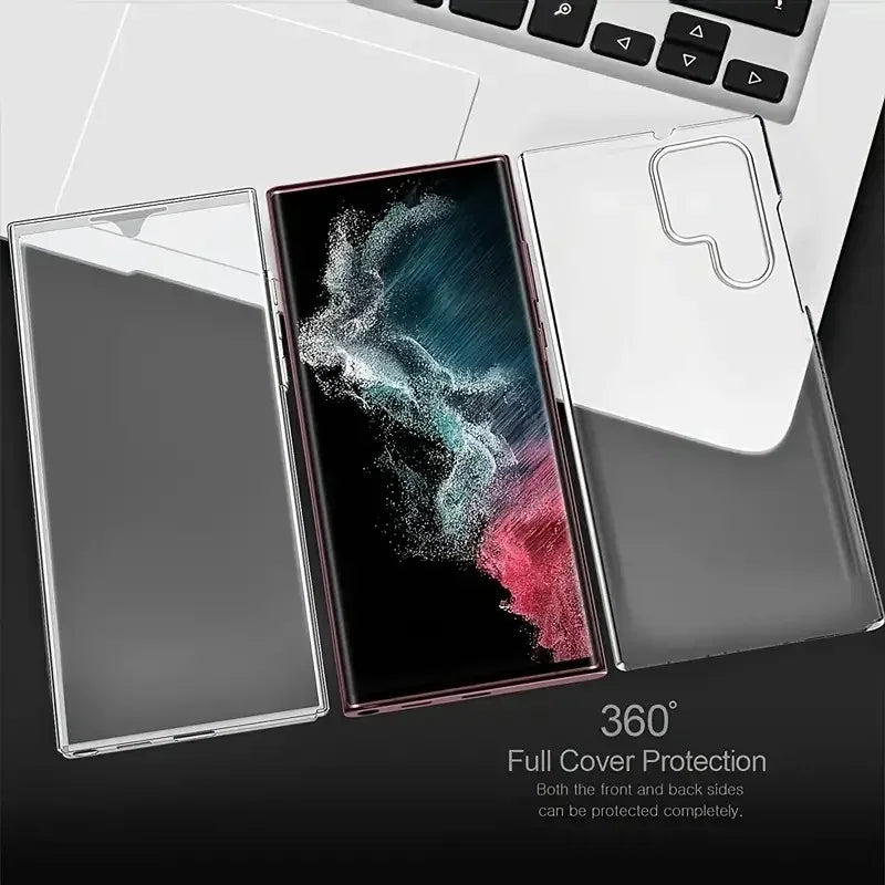 Étui Complet Transparent en Gel de Silice – Anti-Éblouissement et Antidérapant avec Cadre Électroplaqué pour Smartphone