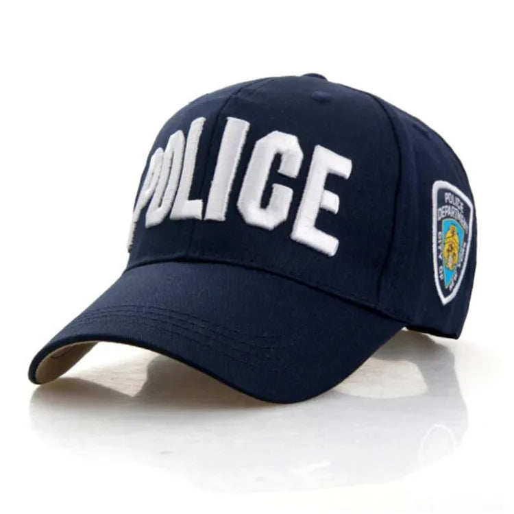 Casquette Baseball Lettre Police Unisexe Réglable Chapeau Camionneur Golf Sport