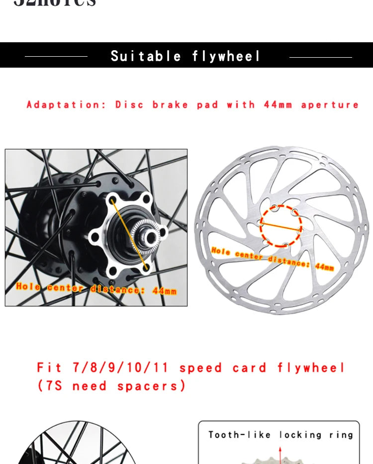 Novatec 26/27.5/29inch Mountain bike wheelset D041/D442 15X100/110 12X142/148 7-11 speed 32H Disc brake Thru MTB Bicycle wheel