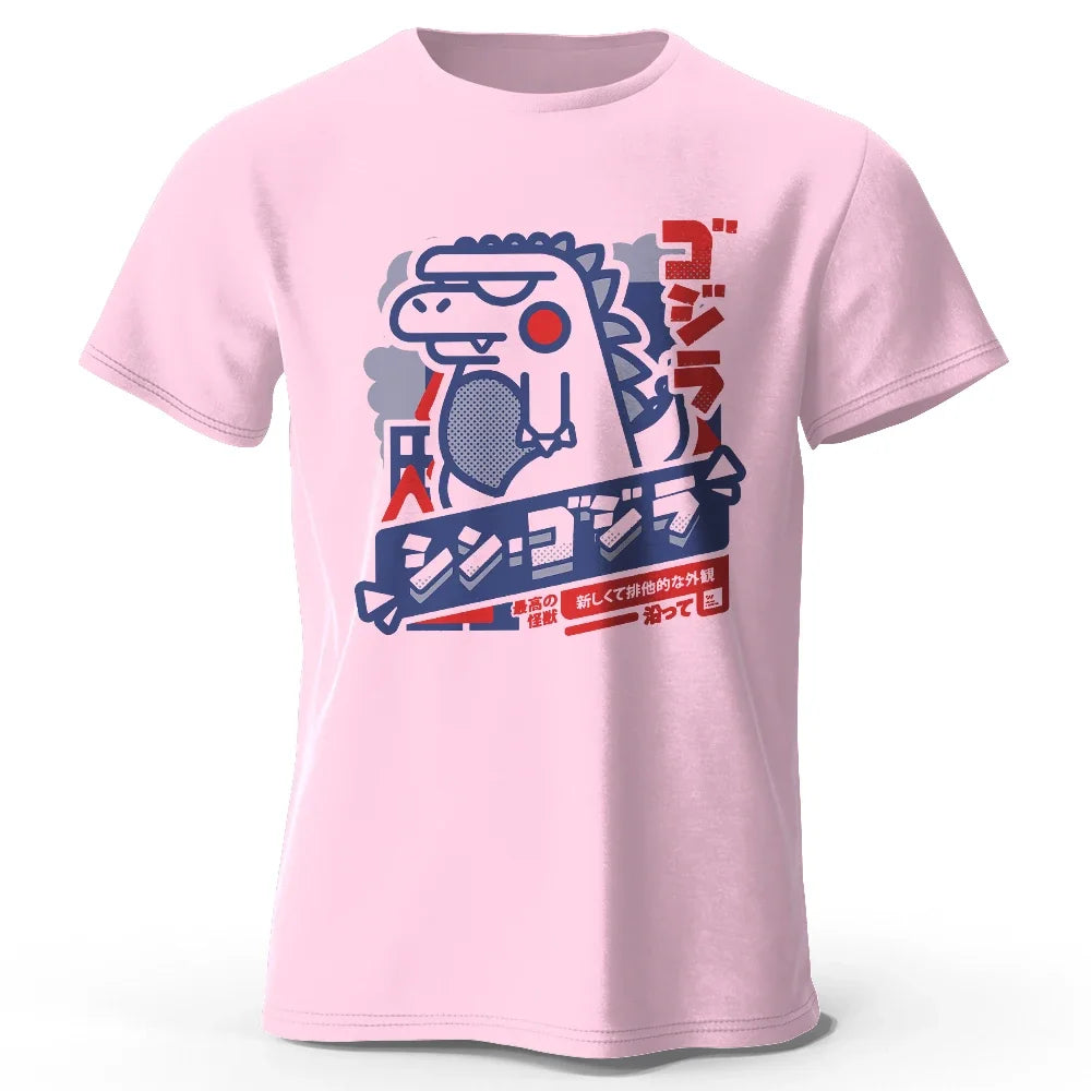 T-Shirt 100% coton imprimé Animal Harajuku Kawaii, T-Shirt léger à manches courtes et col rond, vêtements décontractés unisexes