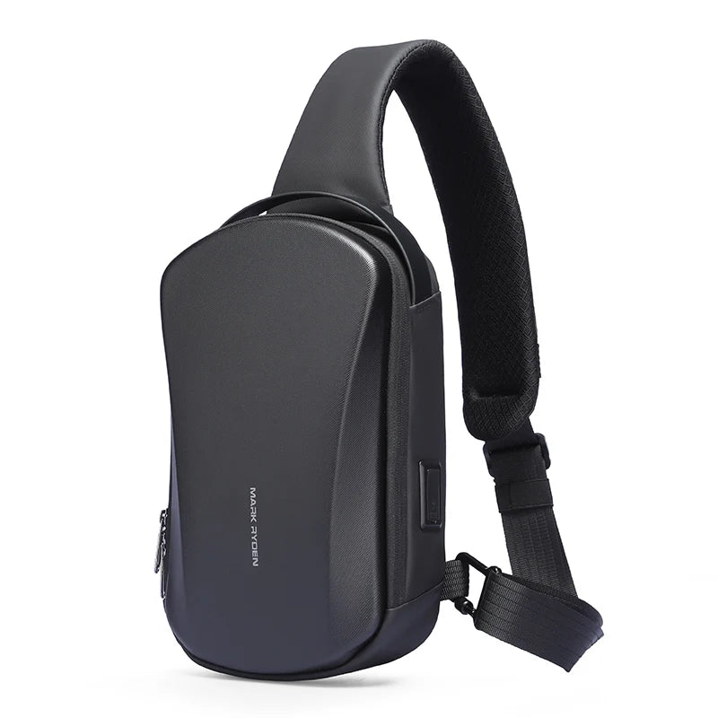Mini Sac à Bandoulière RigideMarkRyden avec Port USB, Étanche