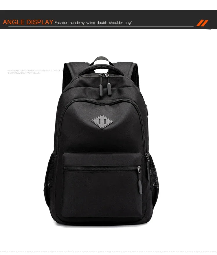 Sac à Dos Homme Mode 20-35L – Oxford Étanche, Compartiments Multiples