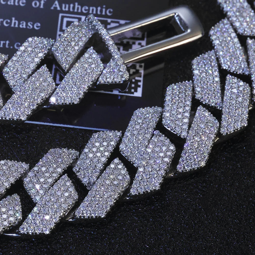 Bracelet en Argent 925 Silver VVS – Homme & Femme – Taille 17,8 cm et 20,3 cm