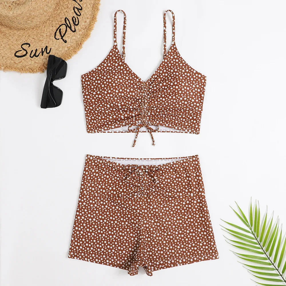 Maillot de bain taille haute pour femmes, Bikini, Push Up, imprimé Floral