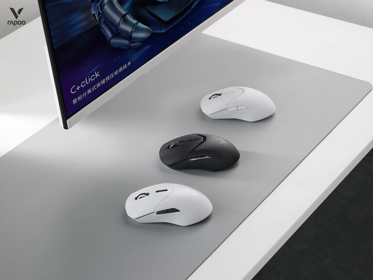 Rapoo VT9PRO – Souris de jeu sans fil légère 68g, 26000 DPI, autonomie 160H