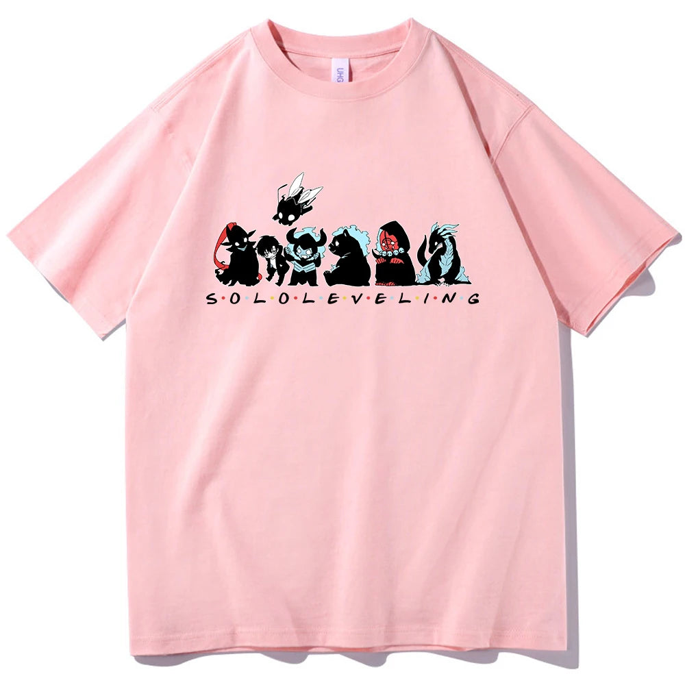 T-shirt à Manches Courtes et Col Rond, Mignon, Dessin Animé, Solo Droeling, GérGift