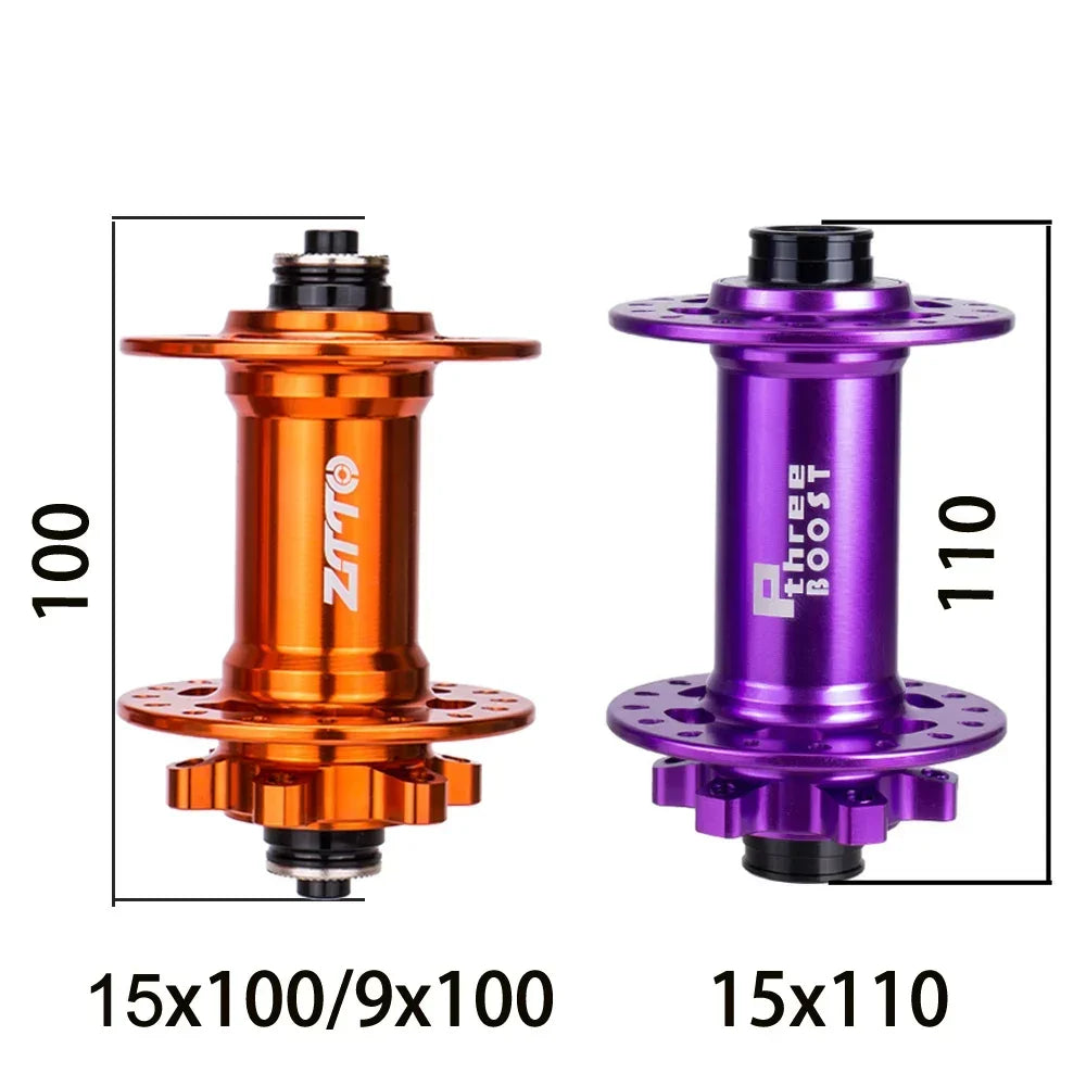 ZTTO-Paire de roues de vélo VTT, roue avant 26, 27.5, 29, moyeu de frein à disque 32 trous, AM Endflats DH, 15x110 Boost, 15x100, axe traversant 9x100, QR
